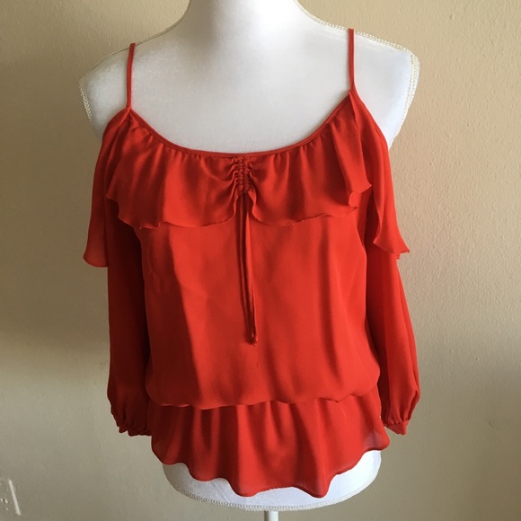 NWOT Zara Off-The-Shoulder Spring Top - Picture 2 of 5
